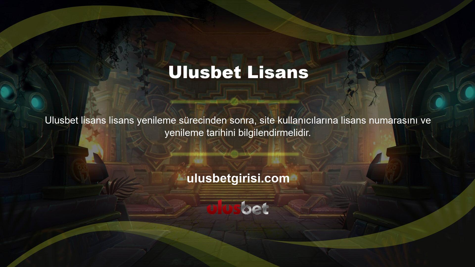 Bahis sitesi lisansınızı her yıl yenileyerek güncel tutmak önemlidir